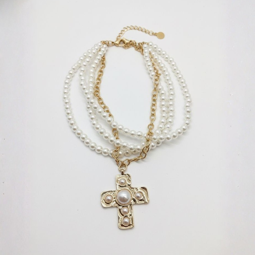 Jeju Crucifix Necklace