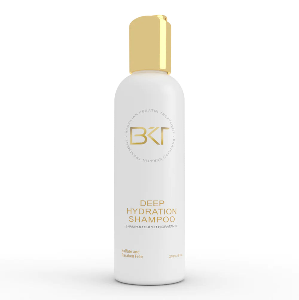 BKT's Deep Hydration Shampoo is a gentle cleansing shampoo that deeply hydrates, strengthens and improve hair health.