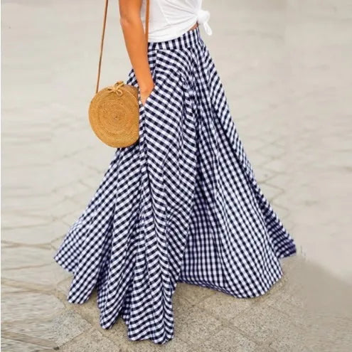 The Gingham Maxi Skirt