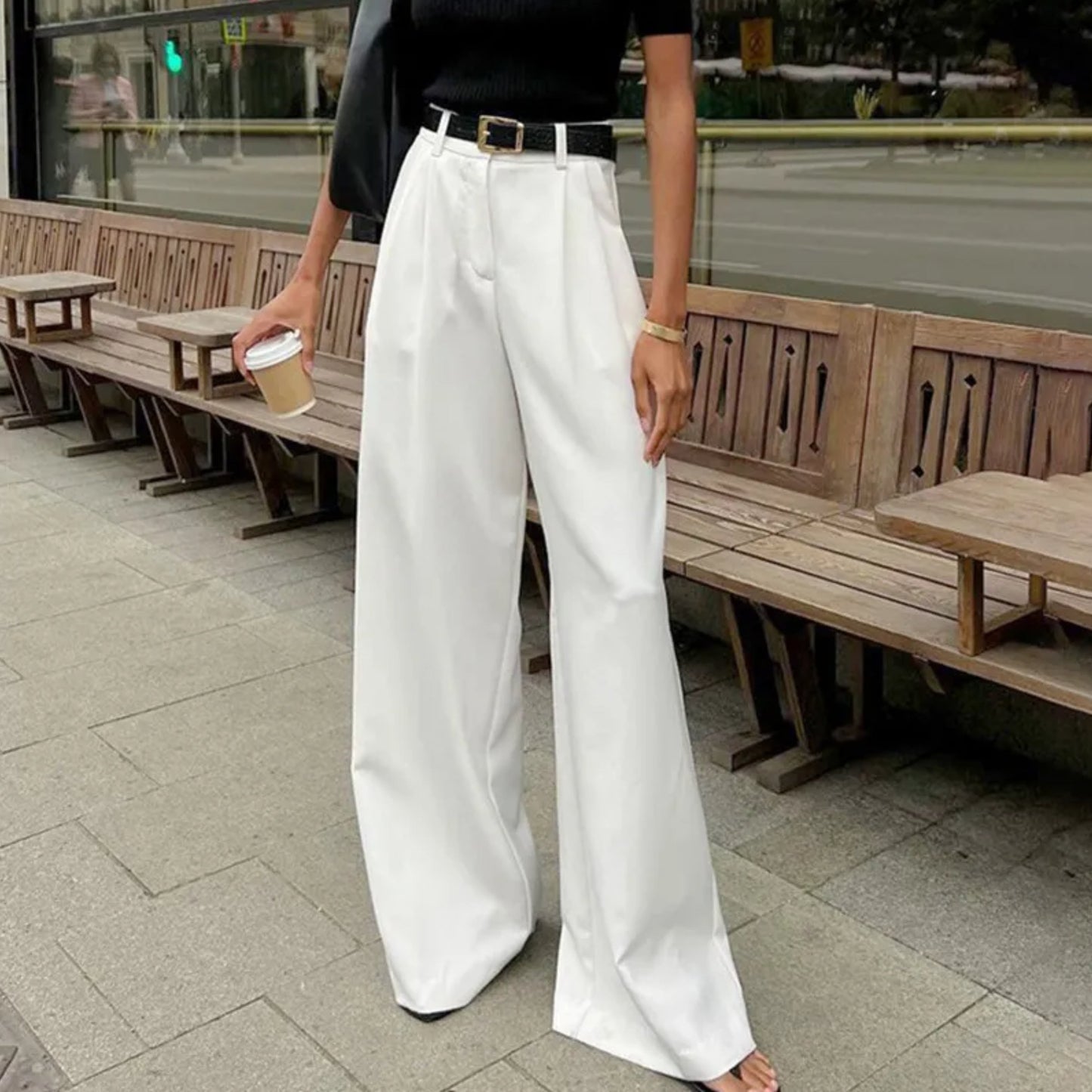 Casual Loose High Waist Wide Leg Pants