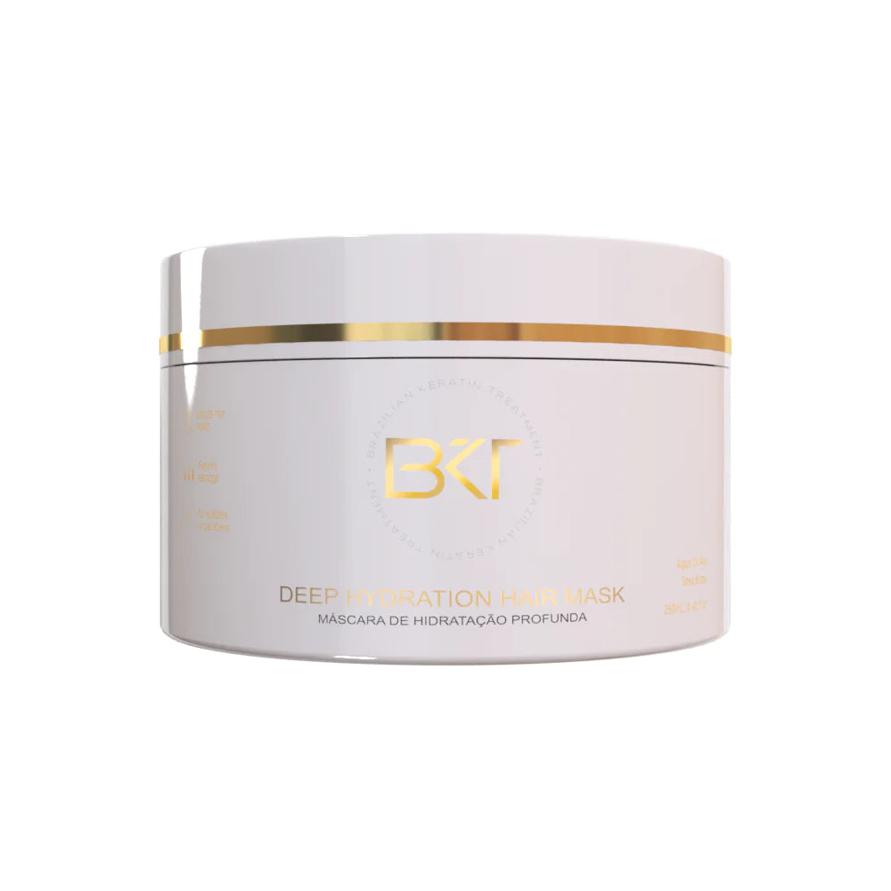 BKT's Deep Hydration Hair Mask repairs your hair by deep hydration, recovering strength, shine, and smoothness.