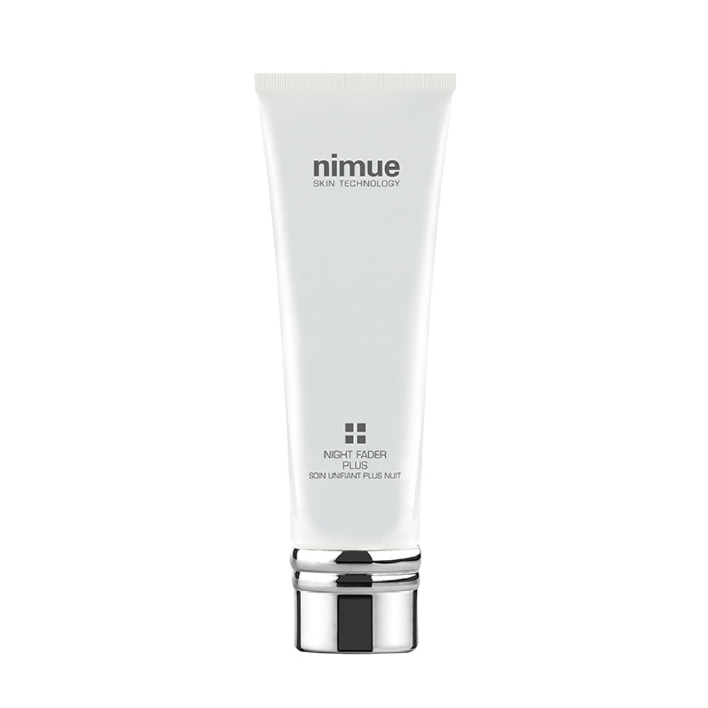 Enable intense reparative action overnight with the Night Fader, designed to target pigmentation, dullness, and other melanin related imbalances through powerful peptides and brightening agents. Its rich and velvety texture also enables intense hydration. Designed to target and fade spots and imperfections, the skin feels healthier, energised, even, and radiant upon waking.