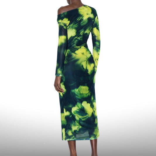 Noosa Acid Bloom Mesh Maxi Dress