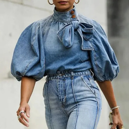 The Denim Blouse